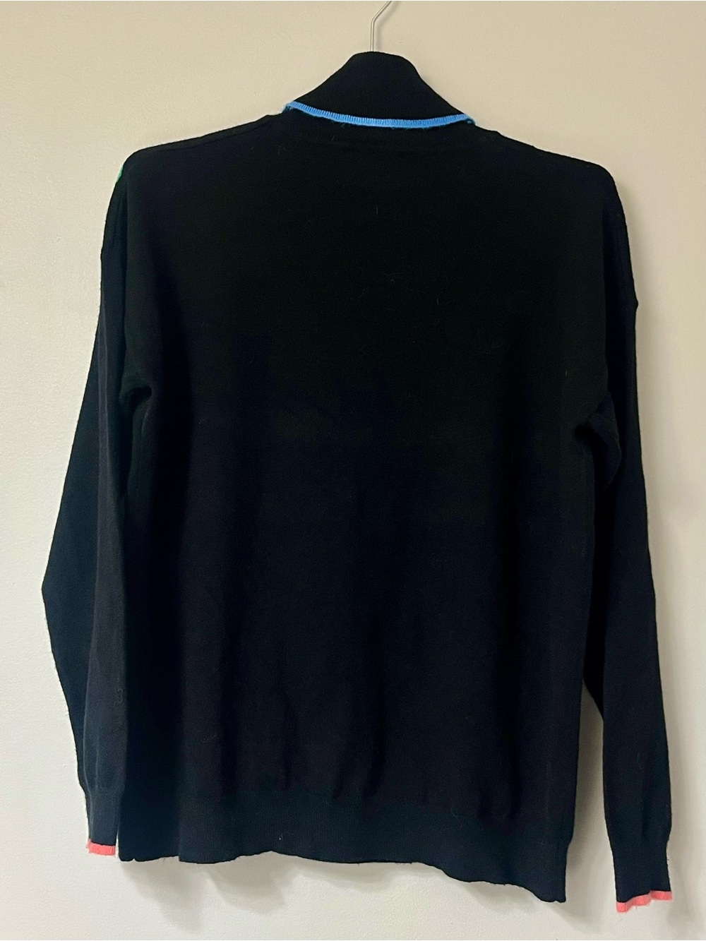 Leo & Ugo Paris Hand-Drawn Floral Knit Turtleneck Sweater - Size 2 (US 8 / M) - Picture 15 of 15